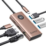 Orico Type-C 6in1 HUB Multifunction Docking Station rose gold (PW11-6PR-RG-EP)