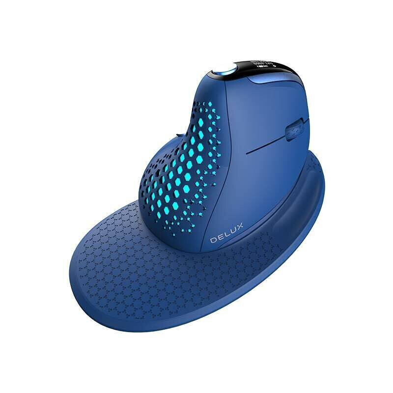 Pele Wireless Vertical Mouse Delux M618Mini RGB blue (M618 Mini BLUE)