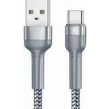 Kabelis USB Micro Jany Alloy, 1m, 2.4A (silver) (31061)