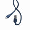 Kabelis USB Micro Zeron, 1m, 2.4A (blue) (31149)