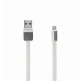 Kabelis USB Micro Zeron, 1m, 2.4A (white) (31150)