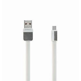 Kabelis USB Micro Zeron, 1m, 2.4A (white) (31150)