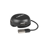 NATEC Bumblebee USB 2.0 480 Mbit/s Black (PERNATHUB0005)