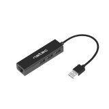 NATEC Dragonfly USB 2.0 Black (PERNATHUB0011)