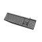 Tastatūra NATEC NAUTILUS SLIM ENG Grey Black (NKL-1507)