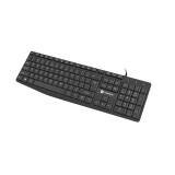 Tastatūra NATEC NAUTILUS US SLIM ENG Black (PERNATKLA0090)