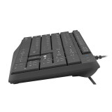 Tastatūra NATEC NAUTILUS SLIM ENG Black (NKL-1950)