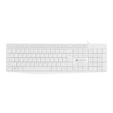 Tastatūra NATEC NAUTILUS SLIM ENG White (PERNATKLA0091)