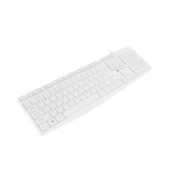 Tastatūra NATEC NAUTILUS SLIM ENG White (PERNATKLA0091)