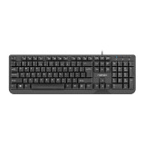 Tastatūra NATEC TROUT SLIM ENG BLACK (NKL-0967)