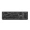 Tastatūra NATEC TROUT SLIM USB, ENG BLACK (PERNATKLA0067)