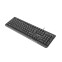 Tastatūra NATEC TROUT SLIM USB, ENG BLACK (PERNATKLA0067) - foto 2