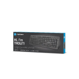 Tastatūra NATEC TROUT SLIM ENG BLACK (NKL-0967)