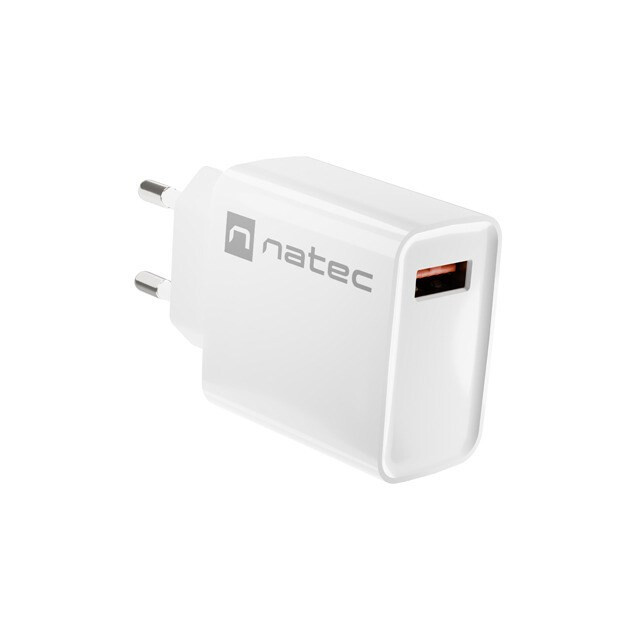 NATEC NETWORK RIBERA USB-A 18W WHITE (LADNATSIC0003)