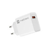 NATEC NETWORK RIBERA USB-A 18W WHITE (LADNATSIC0003)