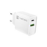 NATEC NETWORK RIBERA USB-A+USB-C 20W PD (LADNATSIC0005)