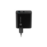 NATEC RIBERA GAN 1x USB-A + 1x USB-C 45W BLACK (LADNATSIC0011)