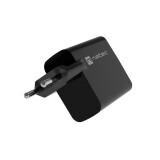 NATEC RIBERA GAN 1x USB-A + 1x USB-C 45W BLACK (LADNATSIC0011)