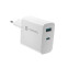 NATEC RIBERA GAN CHARGER 1X USB-A + 1X USB-C 45W WHITE (LADNATSIC0012) - foto 4