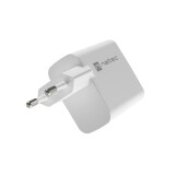 NATEC RIBERA GAN CHARGER 1X USB-A + 1X USB-C 45W WHITE (LADNATSIC0012)