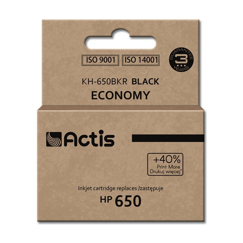 Actis KH-650BKR ink (replacement for HP 650 CZ101AE; Standard; 15 ml; black) (EXPACSAHP0102)