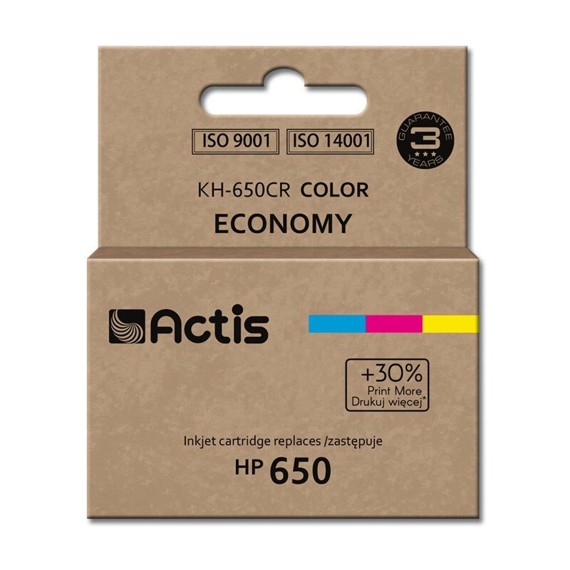 Actis KH-650CR ink (replacement for HP 650 CZ102AE; Standard; 9 ml; color) (EXPACSAHP0103)