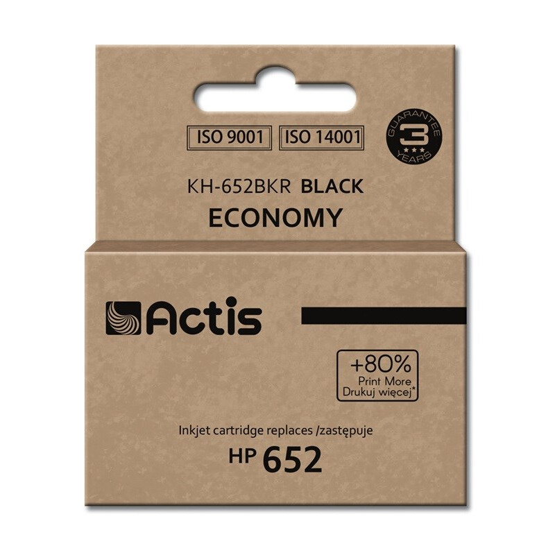 Actis KH-652BKR ink (replacement for HP 652 F6V25AE; Standard; 15 ml; black) (EXPACSAHP0114)