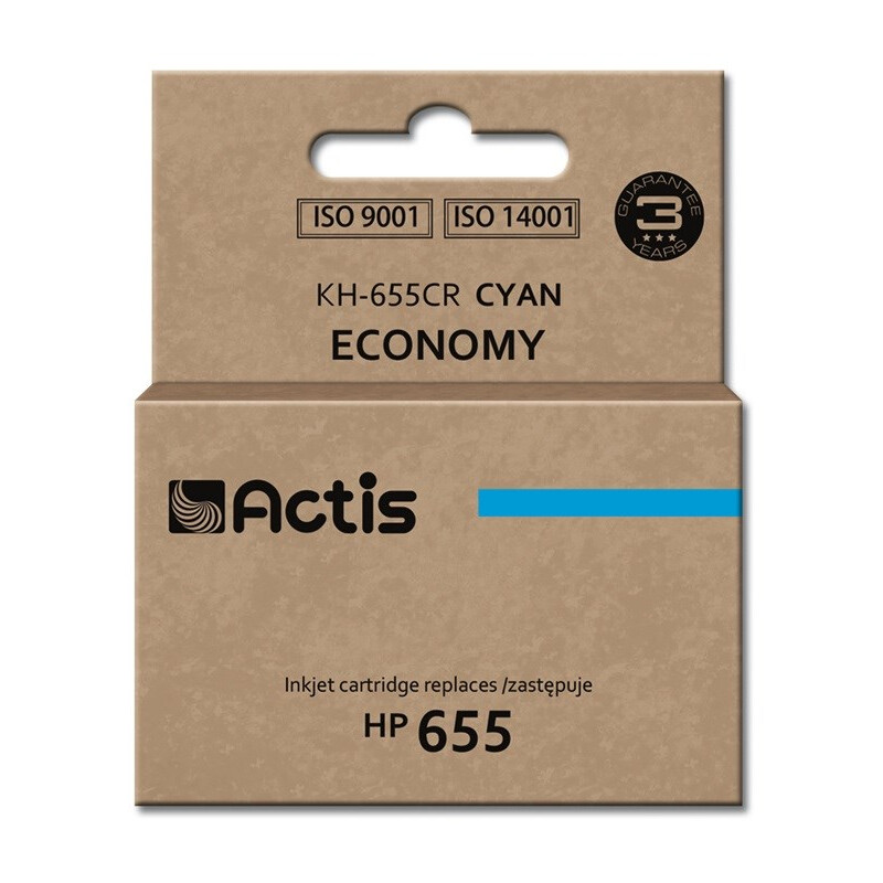 Actis KH-655CR ink (replacement for HP 655 CZ110AE; Standard; 12 ml; cyan) (EXPACSAHP0099)