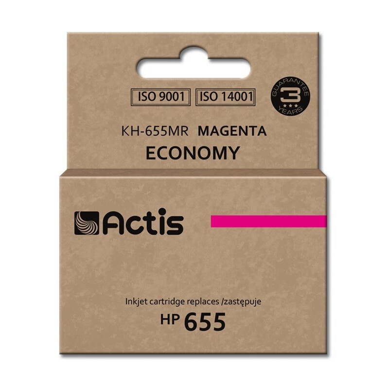 Actis KH-655MR ink (replacement for HP 655 CZ111AE; Standard; 12 ml; magenta) (EXPACSAHP0100)