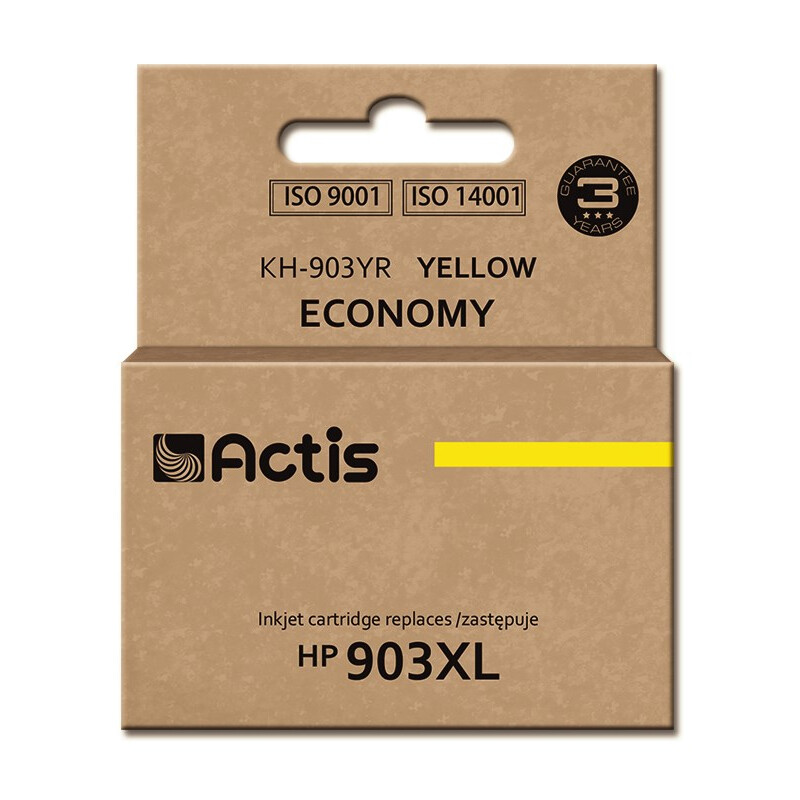 Actis KH-903YR ink (replacement for HP 903XL T6M11AE; Standard; 12 ml; yellow) - New Chip (EXPACSAHP0142)