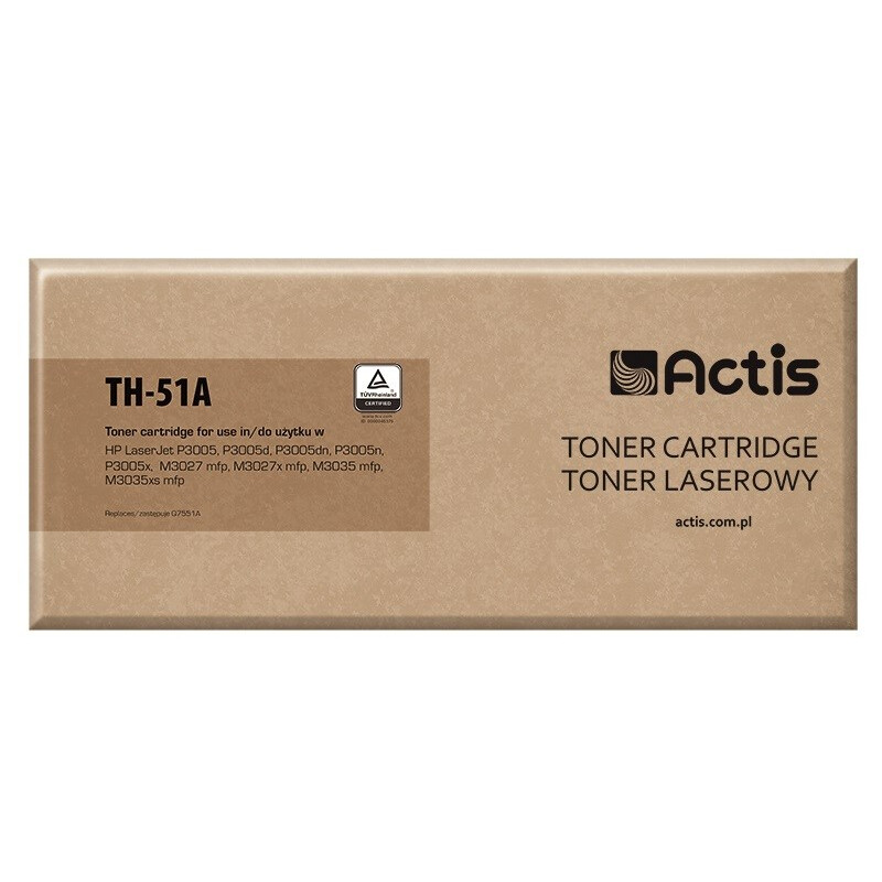 Actis TH-51A Toner Cartridge (replacement for HP 51A Q7551A; Standard; 6500 pages; black) (EXPACSTHP0006)