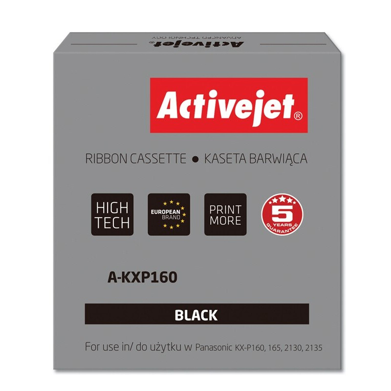 Activejet A-KXP160 Ink ribbon (replacement for Panasonic KXP160; Supreme; 3.000.000 characters; black) (EXPACJTAP0001)