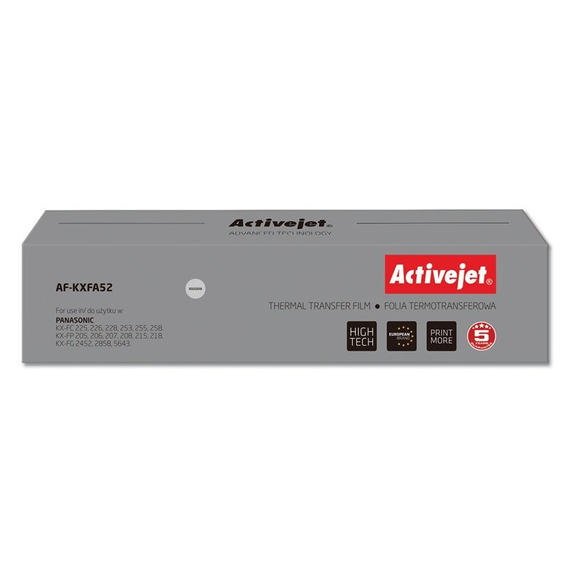 Activejet AF-KXFA52 Copy Film (Replacement for Panasonic KX-FA52; Supreme; black) (EXPACJFPA0011)