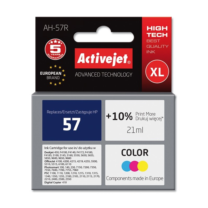 Activejet AH-57R Ink cartridge (replacement for HP 57 C6657AE; Premium; 21 ml; color) (EXPACJAHP0010)