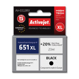 Activejet AH-651BRX Ink (replacement for HP 651 C2P10AE; Premium; 20 ml; black) (EXPACJAHP0304)