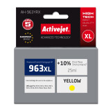 Activejet AH-963YRX Ink (replacement for HP 963XL 3JA29AE; Premium; 1760 pages; 25 ml, yellow) (EXPACJAHP0342)