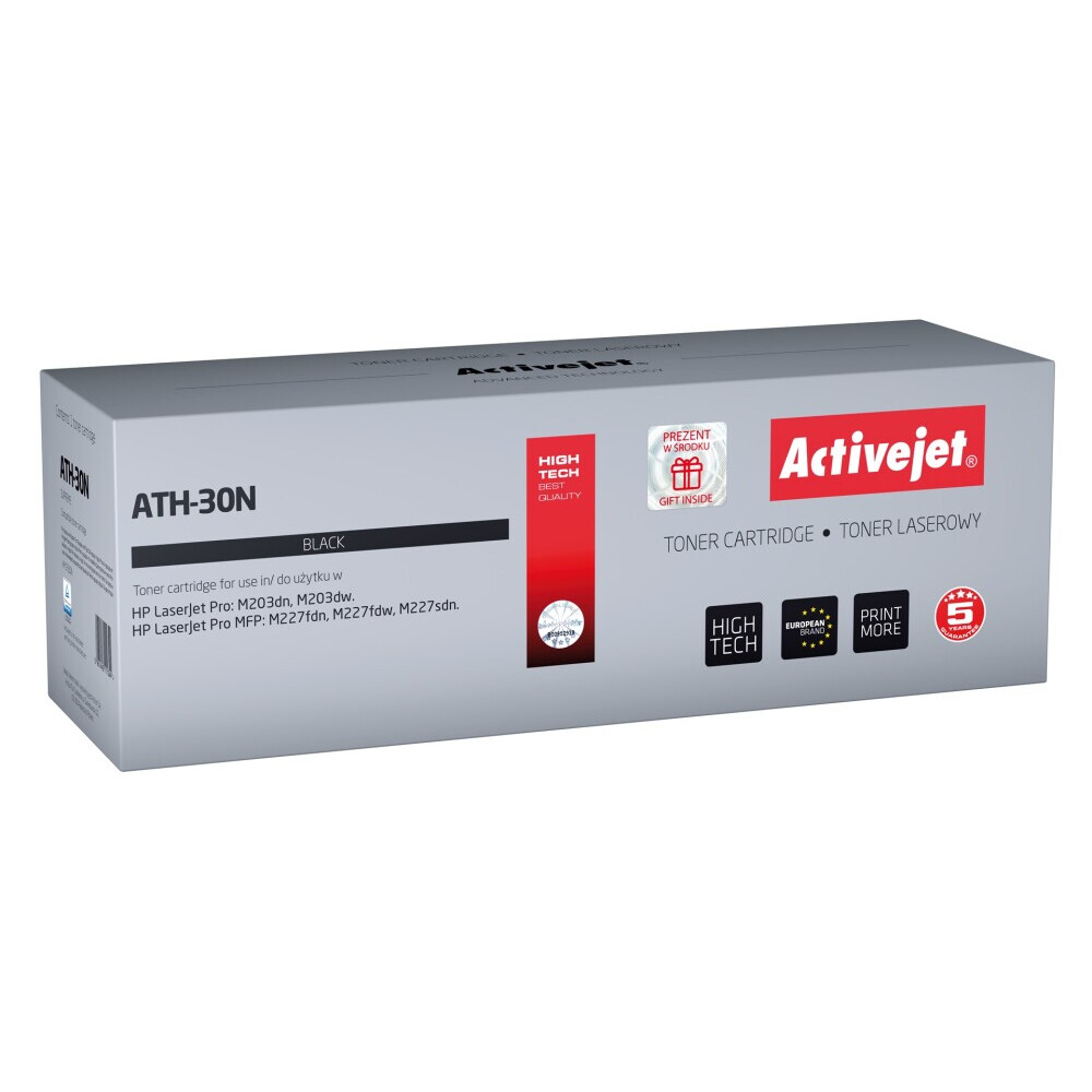 Activejet ATH-30N toner (replacement for HP 30A CF230A; Supreme; 1600 pages; black) (EXPACJTHP0385)