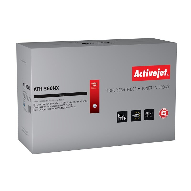 Activejet ATH-360NX Toner (replacement for HP 508X CF360X; Supreme; 12500 pages; black) (EXPACJTHP0225)