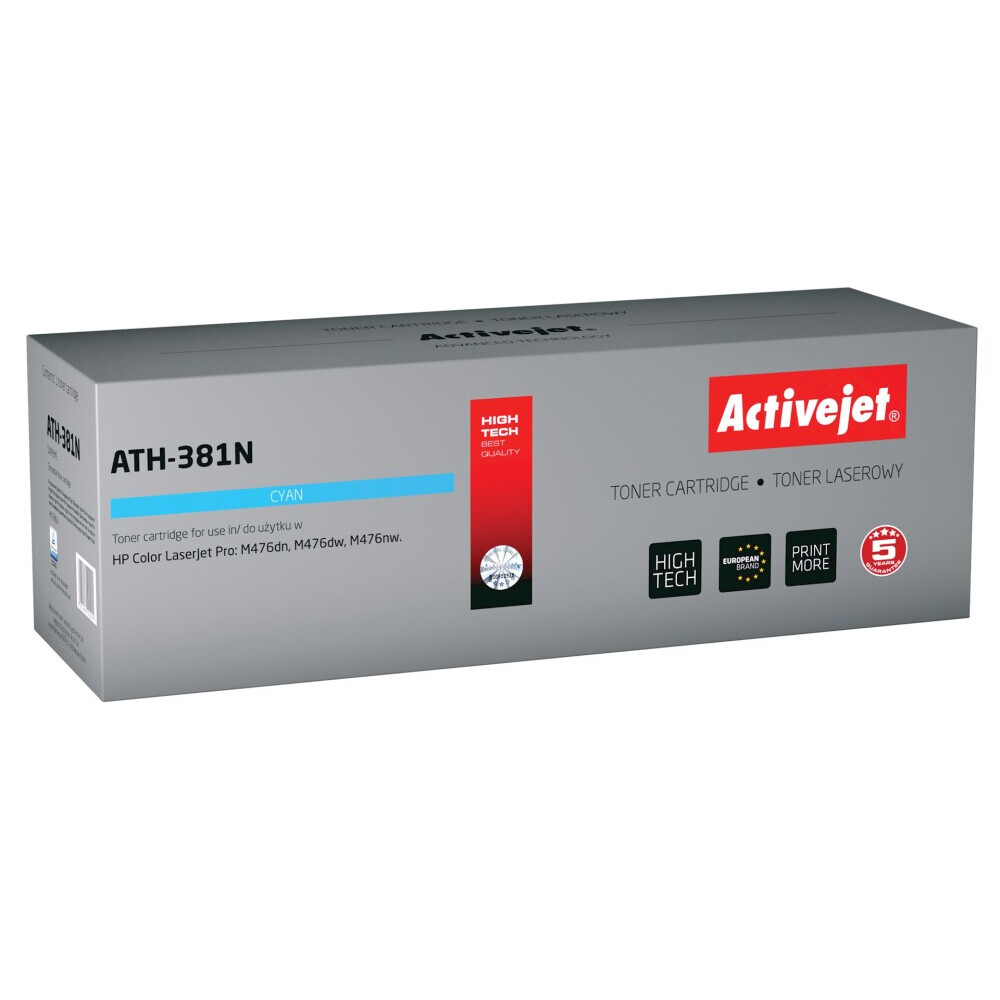 Activejet ATH-381N Toner (replacement for HP 312A CF381A; Supreme; 2700 pages; cyan) (EXPACJTHP0188)