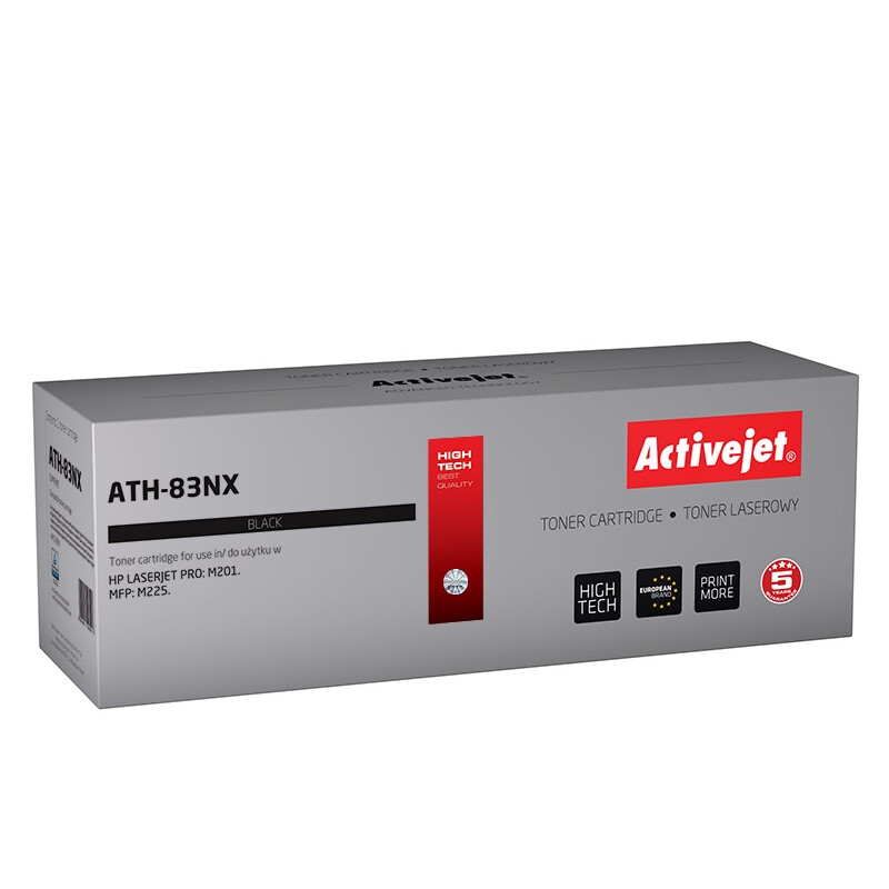 Activejet ATH-83NX toner (replacement for HP 83X CF283X; Supreme; 2200 pages; black) (EXPACJTHP0369)