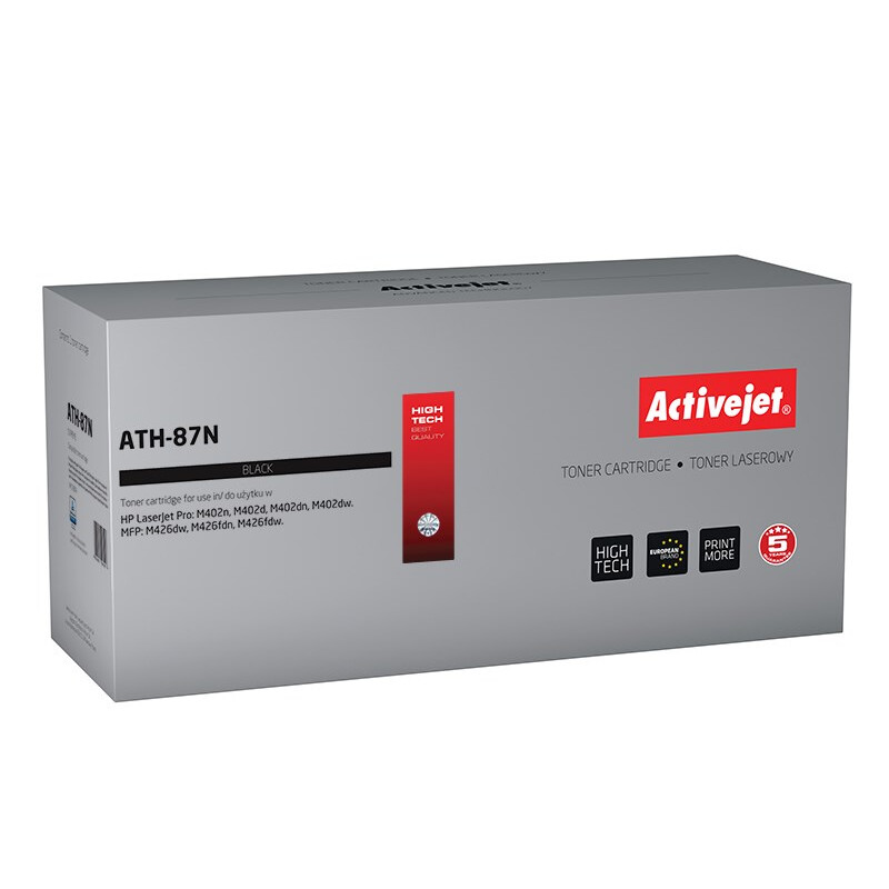 Activejet ATH-87N toner (replacement for HP 87A CF287A; Supreme; 9000 pages; black) (EXPACJTHP0366)