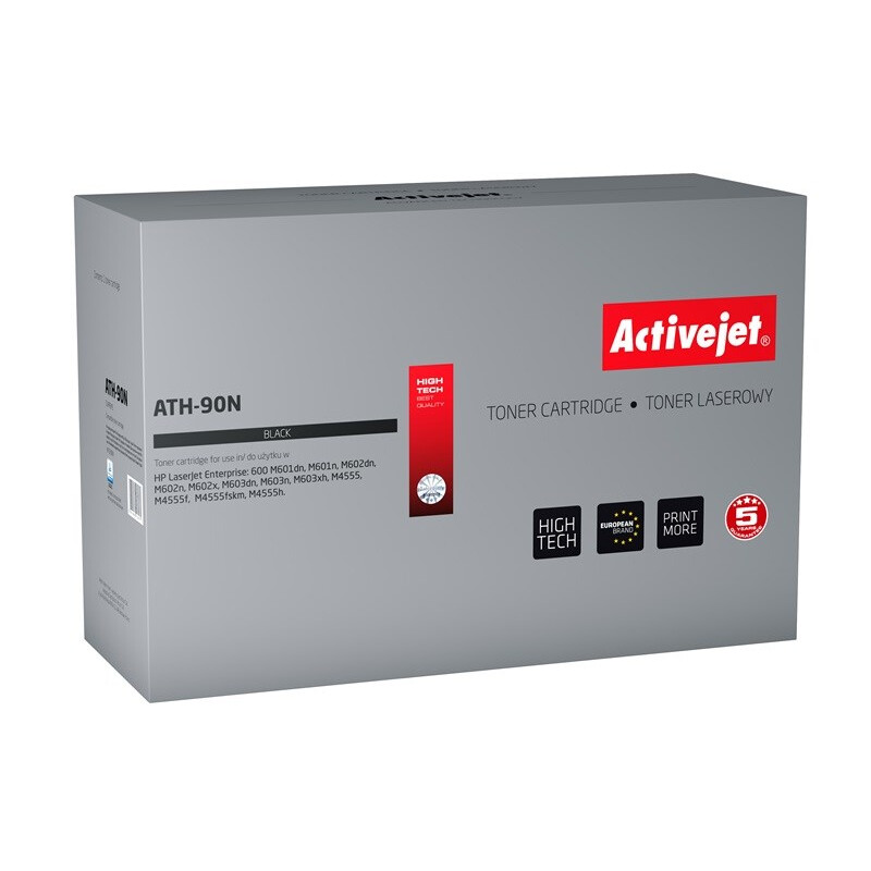 Activejet ATH-90N Toner (replacement for HP 90A CE390A; Supreme; 10000 pages; black) (EXPACJTHP0148)