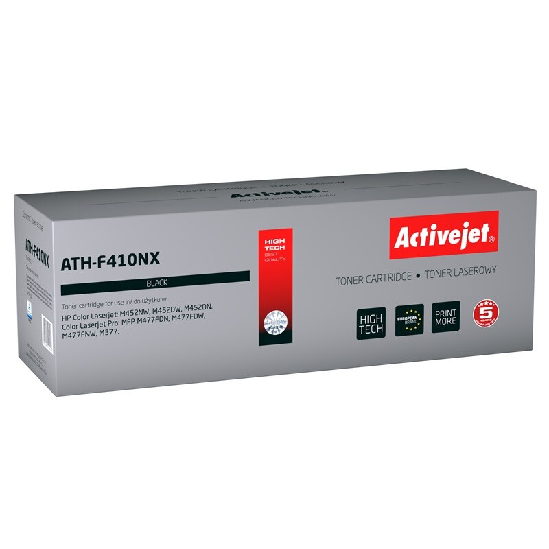 Activejet ATH-F410NX toner for HP printer; HP 410X CF410X replacement; Supreme; 6500 pages; black (EXPACJTHP0360)