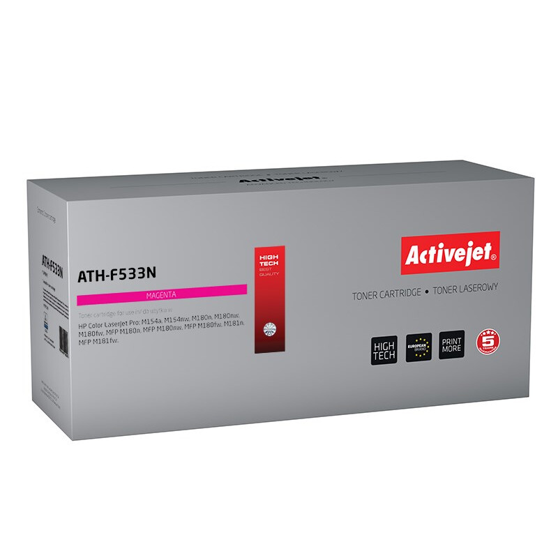 Activejet ATH-F533N toner (replacement for HP 205A CF533A; Supreme; 900 pages; magenta) (EXPACJTHP0380)