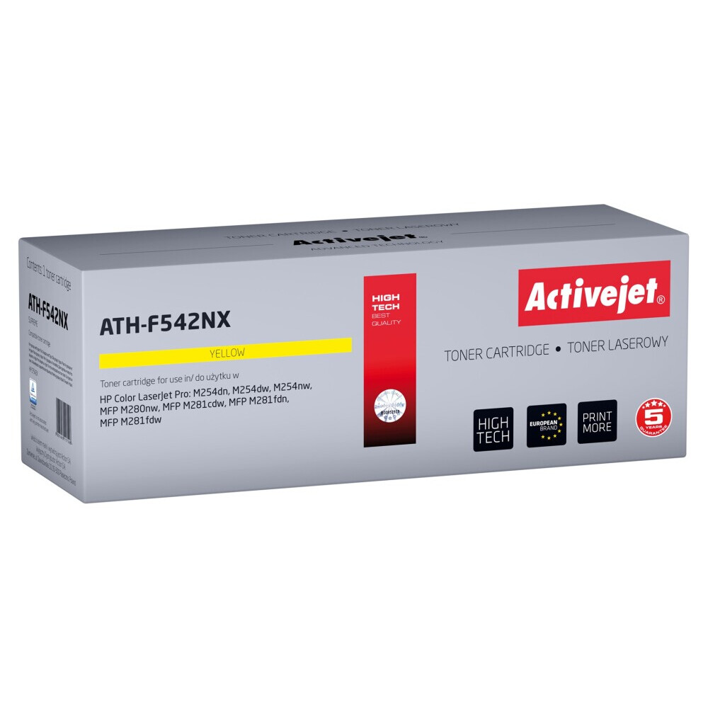 Activejet ATH-F542NX toner (replacement for HP 540 CF542X; Supreme; 2500 pages; yellow) (EXPACJTHP0426)