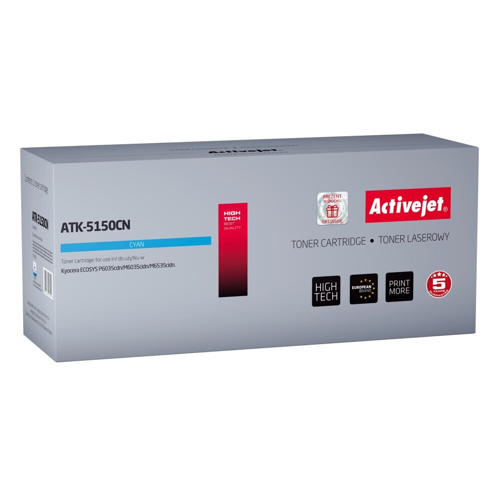 Activejet ATK-5150CN toner (replacement for Kyocera TK-5150C; Supreme; 10000 pages; cyan) (EXPACJTKY0083)