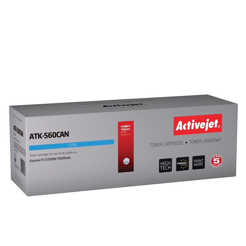 Activejet ATK-560CAN toner (replacement for Kyocera TK-560C; Premium; 10000 pages; cyan) (EXPACJTKY0049)