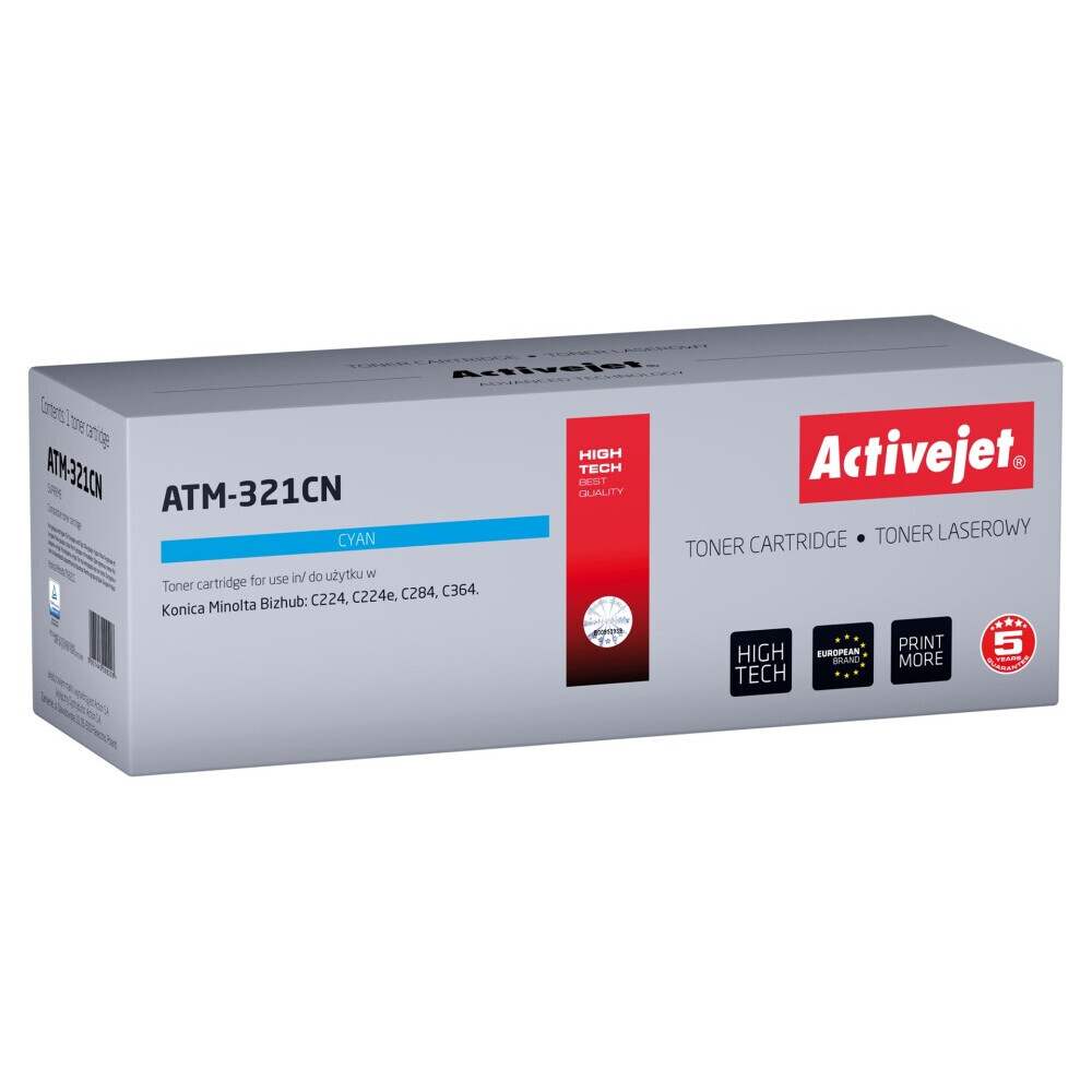 Activejet ATM-321CN toner (replacement for Konica Minolta TN321C; Supreme; 25000 pages; cyan) (EXPACJTMI0015)