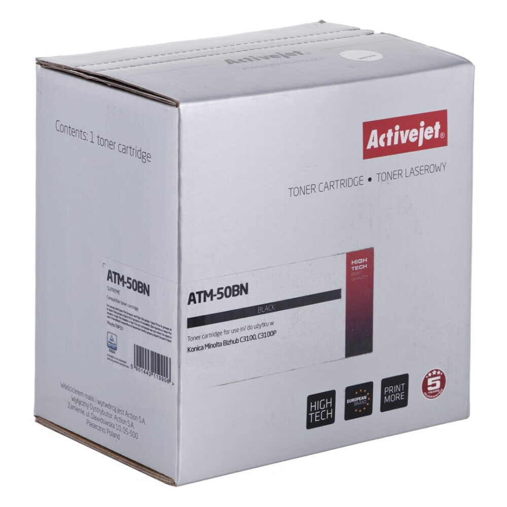 Activejet ATM-50BN toner (replacement for Konica Minolta TNP50K; Supreme; 6000 pages; black) (EXPACJTMI0068)