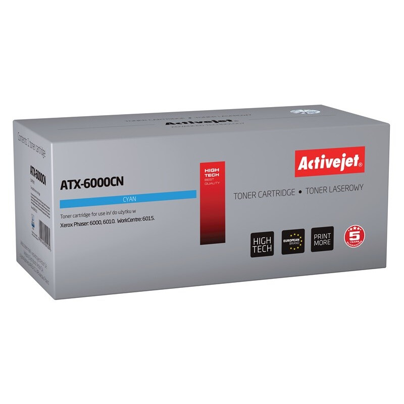 Activejet ATX-6000CN Toner (replacement for Xerox 106R01631; Supreme; 1000 pages; cyan) (EXPACJTXE0011)